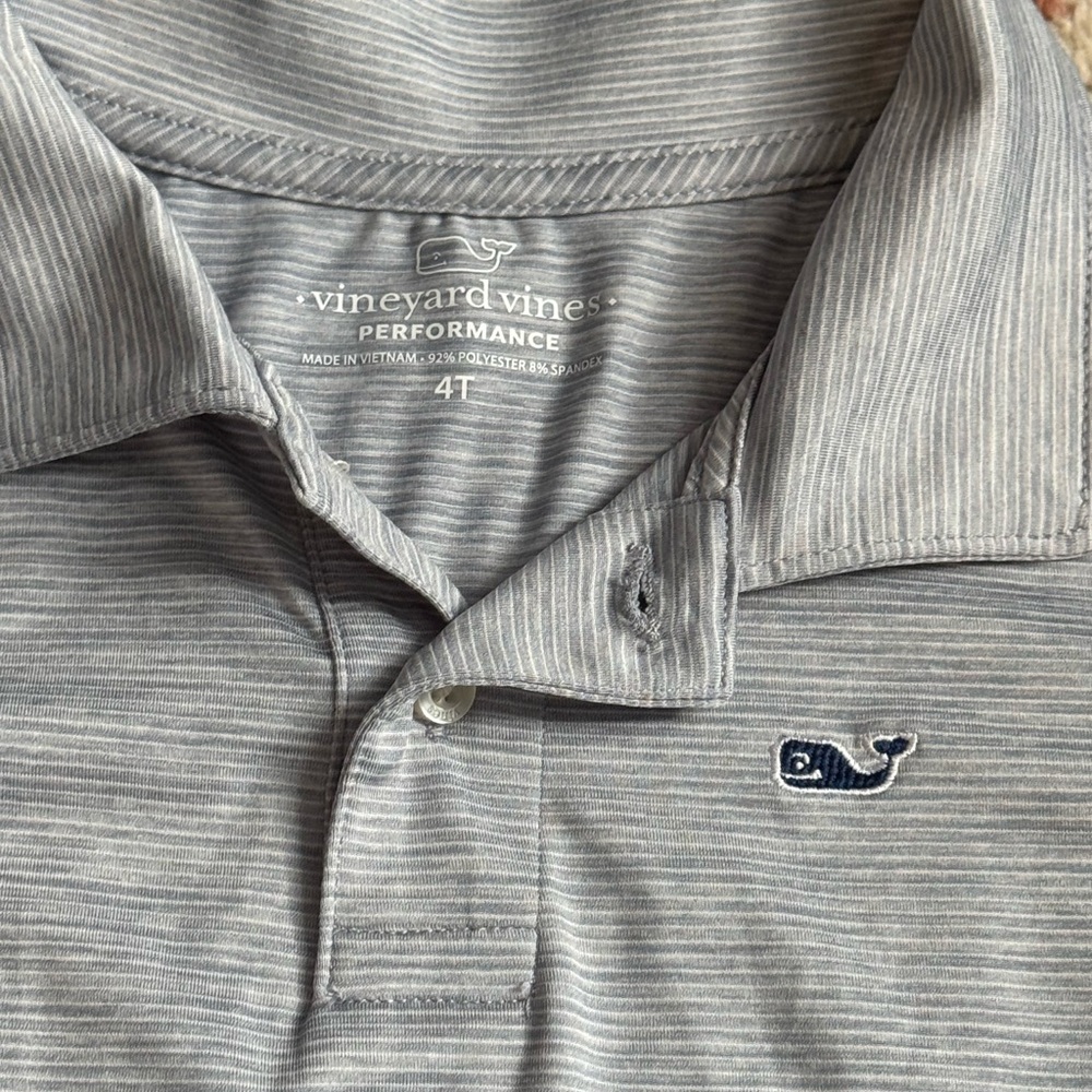 Vineyard Vines youth gray Polo Shirt